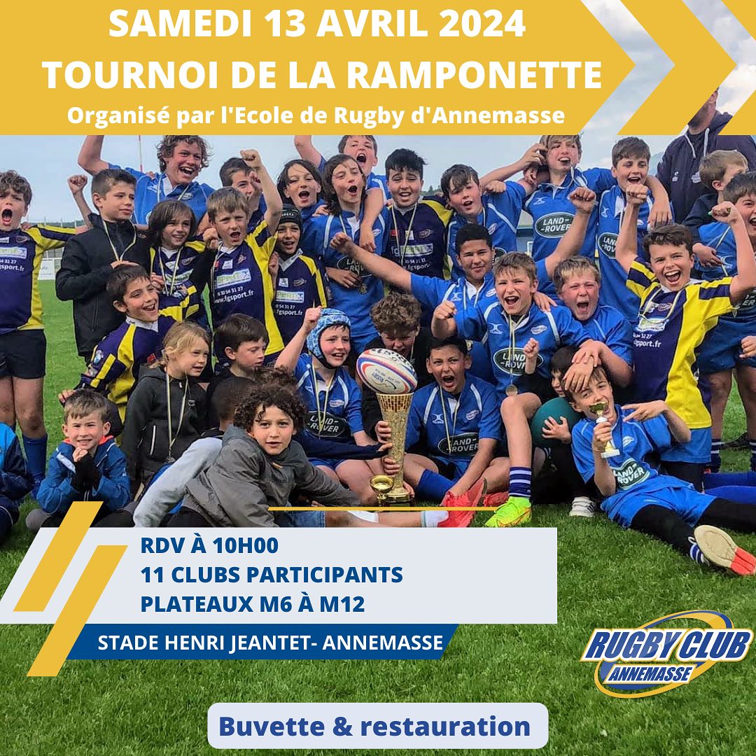 Tournoi de la Ramponette 2023/2024 organisé par le RC Annemasse - Syade Henri Jeantet