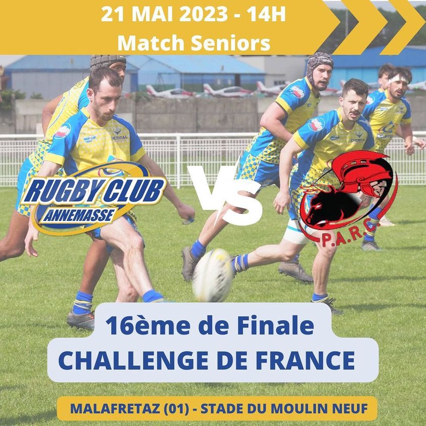 16ème de finale Challenge de France RC Annemasse/ Pays de L'arbresle Rugby Club